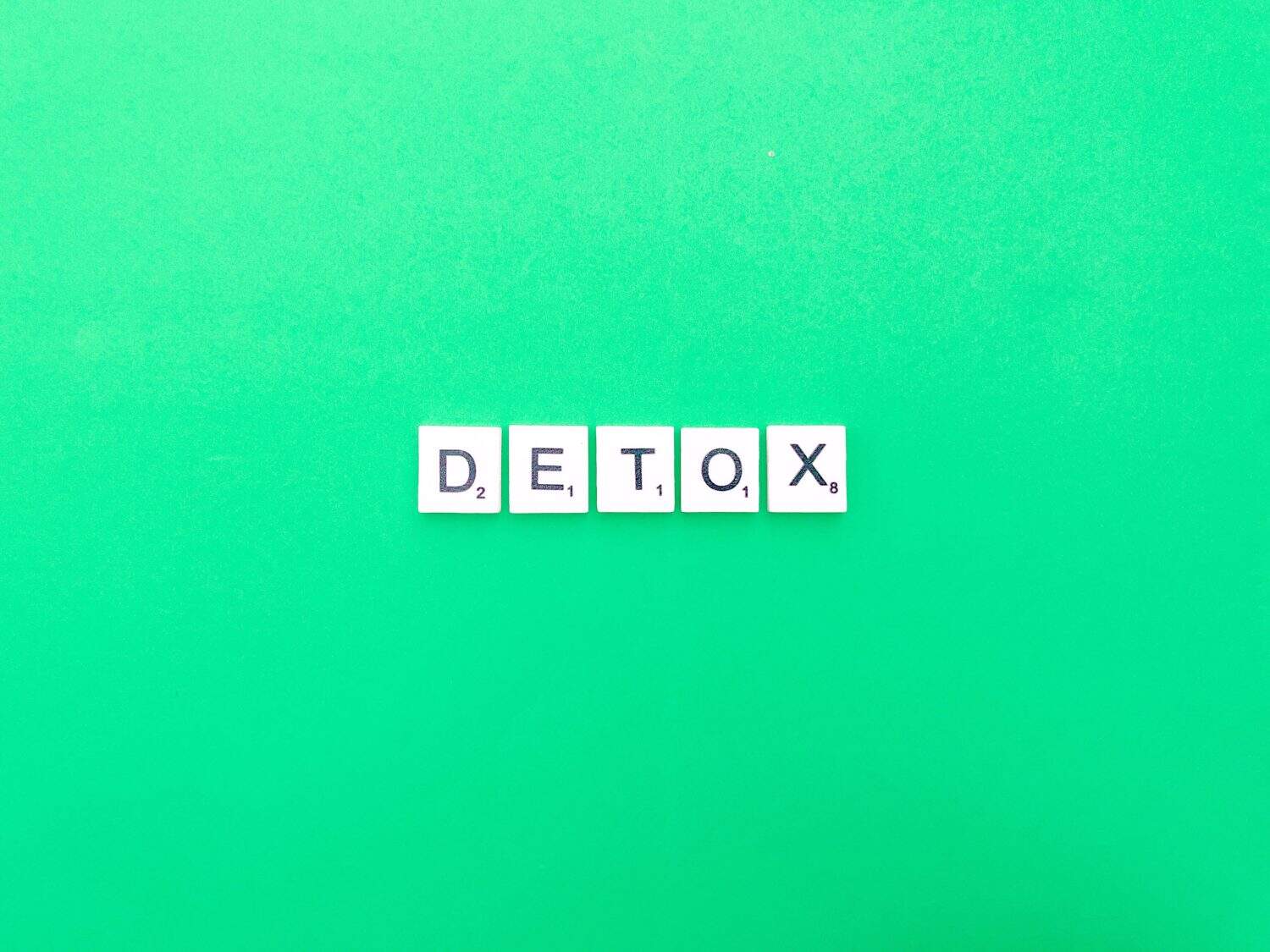 detox in block letters